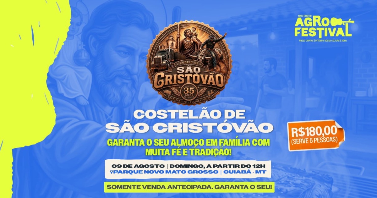 Costelão de São Cristóvão celebra o Dia dos Pais com fé, tradição, música e solidariedade
